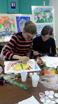 Выставка детских рисунков «Моя Россия» экспонируется в Донецке